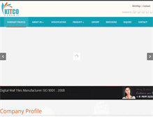 Tablet Screenshot of kitcoceramic.com